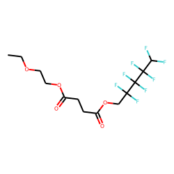 Succinic acid, 2,2,3,3,4,4,5,5-octafluoropentyl 2-ethoxyethyl ester
