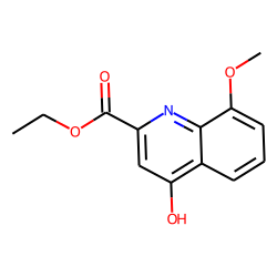 2-Quinolinecarboxylic acid, 4-hydroxy-8-methoxy-, ethyl ester