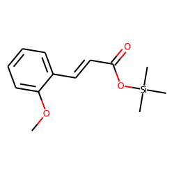 2-Methoxycinnamic acid, trimethylsilyl ester