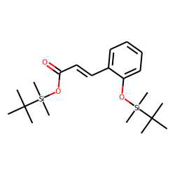 trans-2-Hydroxycinnamic acid, tert-butyldimethylsilyl ether, tert-butyldimethylsilyl ester