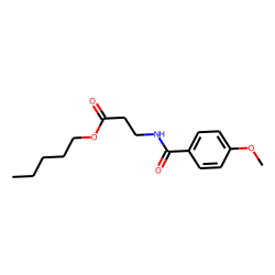 «beta»-Alanine, N-(4-methoxybenzoyl)-, pentyl ester