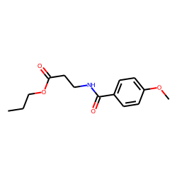 «beta»-Alanine, N-(4-methoxybenzoyl)-, propyl ester