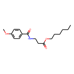 «beta»-Alanine, N-(4-methoxybenzoyl)-, hexyl ester