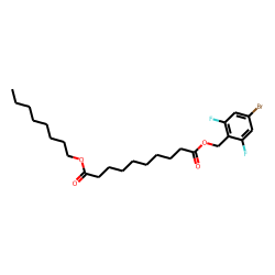 Sebacic acid, 4-bromo-2,6-difluorobenzyl octyl ester
