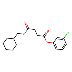 Succinic acid, cyclohexylmethyl 3-chlorophenyl ester