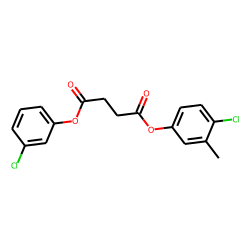 Succinic acid, 4-chloro-3-methylphenyl 3-chlorophenyl ester