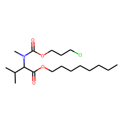 DL-Valine, N-methyl-N-(3-chloropropoxycarbonyl)-, octyl ester