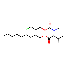 DL-Valine, N-methyl-N-(3-chloropropoxycarbonyl)-, nonyl ester