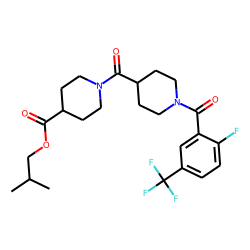 Isonipecotinoylisonipecotic acid, N'-(2-fluoro-5-trifluoromethylbenzoyl)-, isobutyl ester