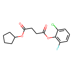 Succinic acid, 2-chloro-6-fluorophenyl cyclopentyl ester