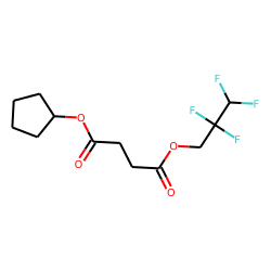 Succinic acid, 2,2,3,3-tetrafluoropropyl cyclopentyl ester