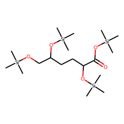3,4-Dideoxyhexonic acid, tetrakis-TMS