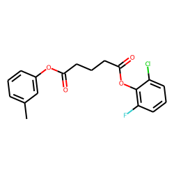 Glutaric acid, 2-chloro-6-fluorophenyl 3-methylphenyl ester