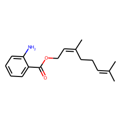(E)-3,7-dimethylocta-2,6-dienyl anthranilate