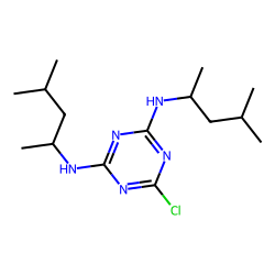 2,4-bis(1,3-dimethylbutyl-amino)-6-chloro-s-triazine