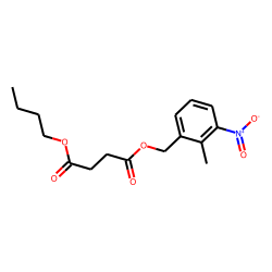Succinic acid, butyl 2-methyl-3-nitrobenzyl ester