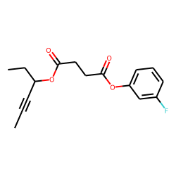 Succinic acid, hex-4-yn-3-yl 3-fluorophenyl ester