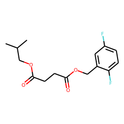 Succinic acid, 2,5-difluorobenzyl isobutyl ester