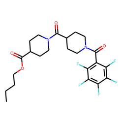 Isonipecotinoylisonipecotic acid, N'-pentafluorobenzoyl-, butyl ester