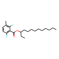 2,6-Difluoro-3-methylbenzoic acid, 3-tridecyl ester