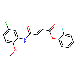 Fumaric acid, monoamide, N-(5-chloro-2-methoxyphenyl)-, 2-fluorophenyl ester
