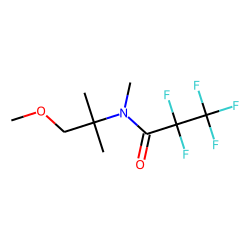 2-Methylamino-2-methylpropan-1-ol, N-pentafluoropropionyl, methyl ether