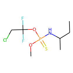 O-Methyl-O-(1,1-difluoro-2-chloroethyl)-N-(1-methylpropyl)-phosphorothioamidate
