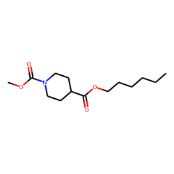 Isonipecotic acid, N-methoxycarbonyl-, hexyl ester