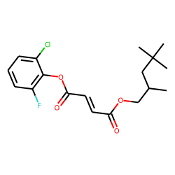 Fumaric acid, 2,4,4-trimethylpentyl 2-chloro-6-fluorophenyl ester