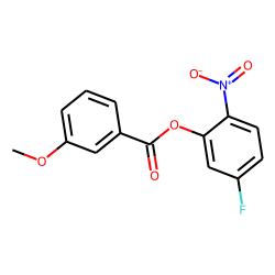 m-Methoxybenzoic acid, 5-fluoro-2-nitrophenyl ester