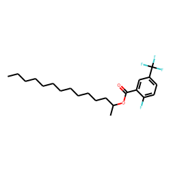2-Fluoro-5-trifluoromethylbenzoic acid, 2-tetradecyl ester