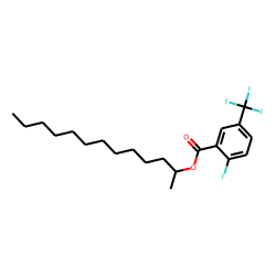 2-Fluoro-5-trifluoromethylbenzoic acid, 2-tridecyl ester