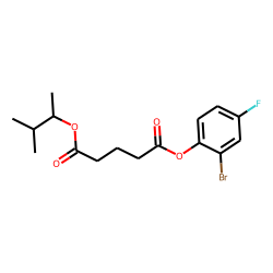 Glutaric acid, 3-methylbut-2-yl 2-bromo-4-fluorophenyl ester