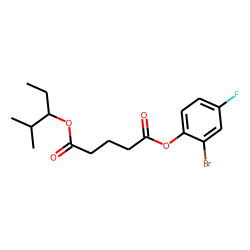 Glutaric acid, 2-methylpent-3-yl 2-bromo-4-fluorophenyl ester