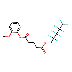 Glutaric acid, 2,2,3,3,4,4,5,5-octafluoropentyl 2-methoxyphenyl ester
