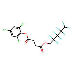 Succinic acid, 2,2,3,3,4,4,5,5-octafluoropentyl 2,4,6-trichlorophenyl ester