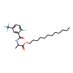 D-Alanine, N-(2-fluoro-5-trifluoromethylbenzoyl)-, dodecyl ester