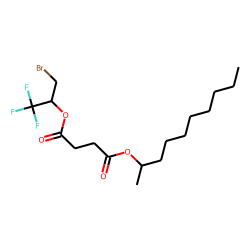 Succinic acid, dec-2-yl 1-bromo-3,3,3-trifluoroprop-2-yl ester