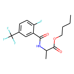 D-Alanine, N-(2-fluoro-5-trifluoromethylbenzoyl)-, butyl ester