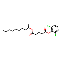 Glutaric acid, dec-2-yl 2,6-dichlorophenyl ester