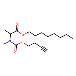 DL-Alanine, N-methyl-N-(byt-3-yn-1-yloxycarbonyl)-, octyl ester
