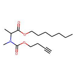 DL-Alanine, N-methyl-N-(byt-3-yn-1-yloxycarbonyl)-, heptyl ester