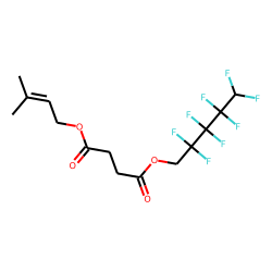 Succinic acid, 3-methylbut-2-en-1-yl 2,2,3,3,4,4,5,5-octafluoropentyl ester