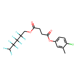 Succinic acid, 4-chloro-3-methylphenyl 2,2,3,3,4,4,5,5-octafluoropentyl ester