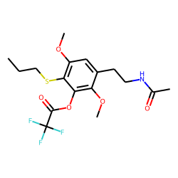 Phenethylamine, 2,5-dimethoxy-4-propylthio, N-acetyl, trifluoroacetoxy-M