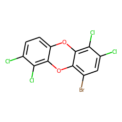 Dibenzodioxin, 4-bromo-, 1,2,6,7-tetrachloro-
