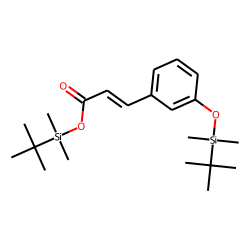 trans-3-Hydroxycinnamic acid, tert-butyldimethylsilyl ether, tert-butyldimethylsilyl ester