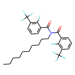 Benzamide, 3-trifluoromethyl-2-fluoro-N-(3-trifluoromethyl-2-fluorobenzoyl)-N-decyl-