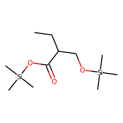 2-Ethyl-3-hydroxypropionic acid, di-TMS