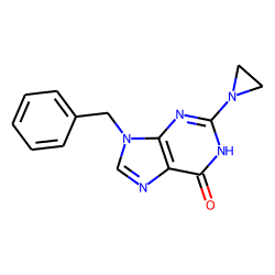 Hypoxanthine, 2-(1-aziridinyl)-9-benzyl-